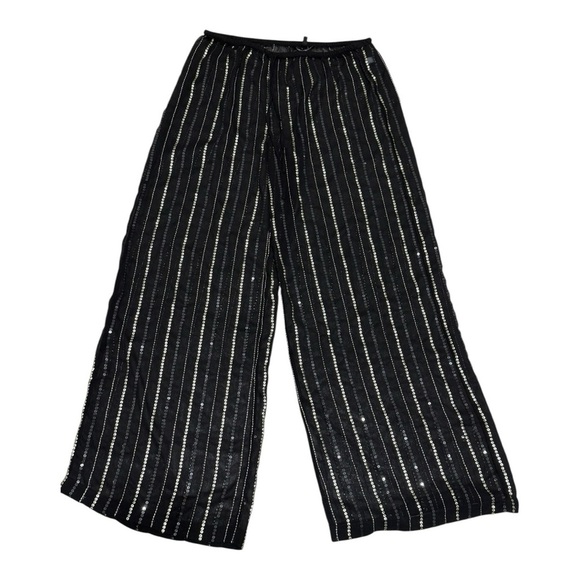 Victoria Secret Sheer Beach Sequin Palazzo Pants Size S - Picture 2 of 12